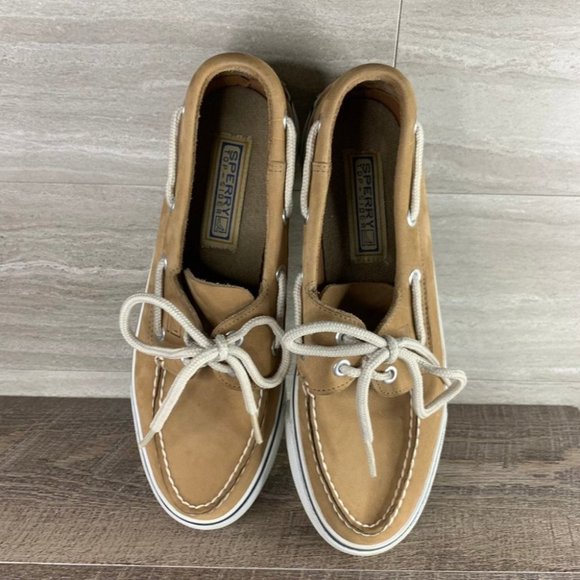 Women's SPERRY Bahama Leather Boat Shoes - Picture 4 of 11